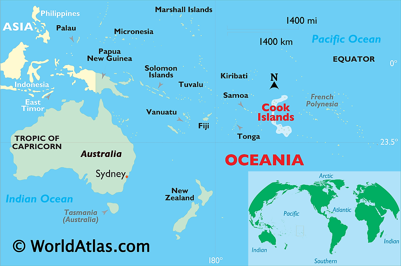 Quần đảo Cook ở đâu?