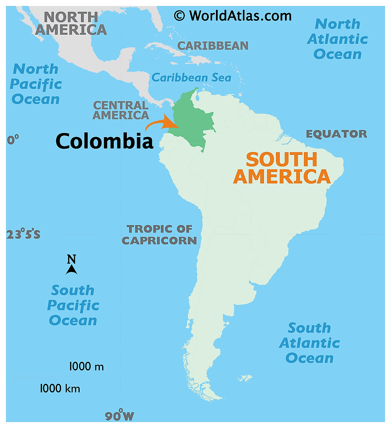 Colombia ở đâu?