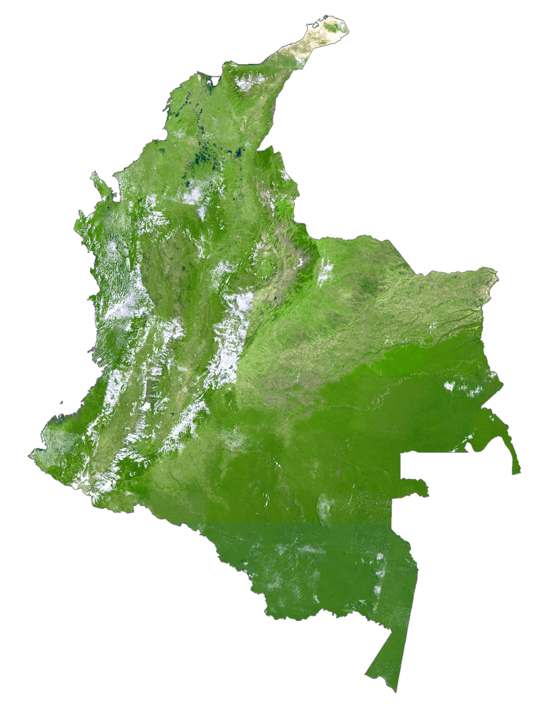 Colombia Bản đồ vệ tinh
