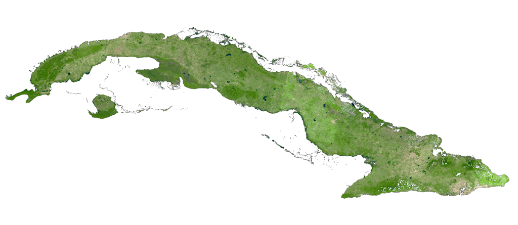 Bản đồ vệ tinh Cuba