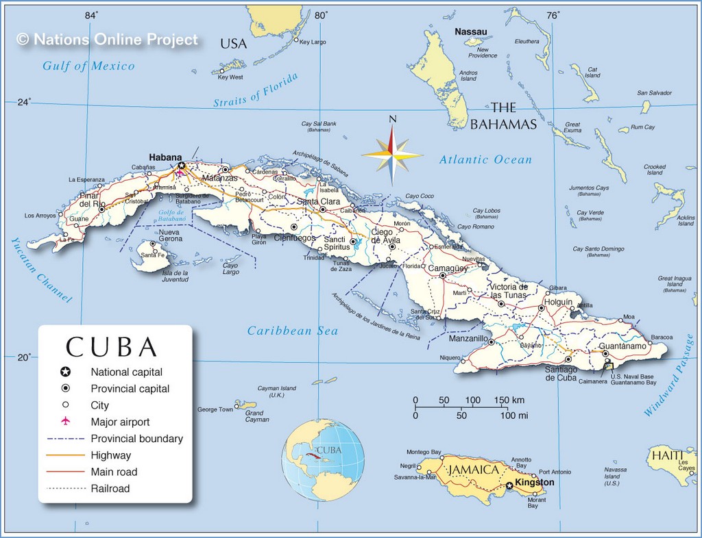 Bản đồ hành chính Cuba