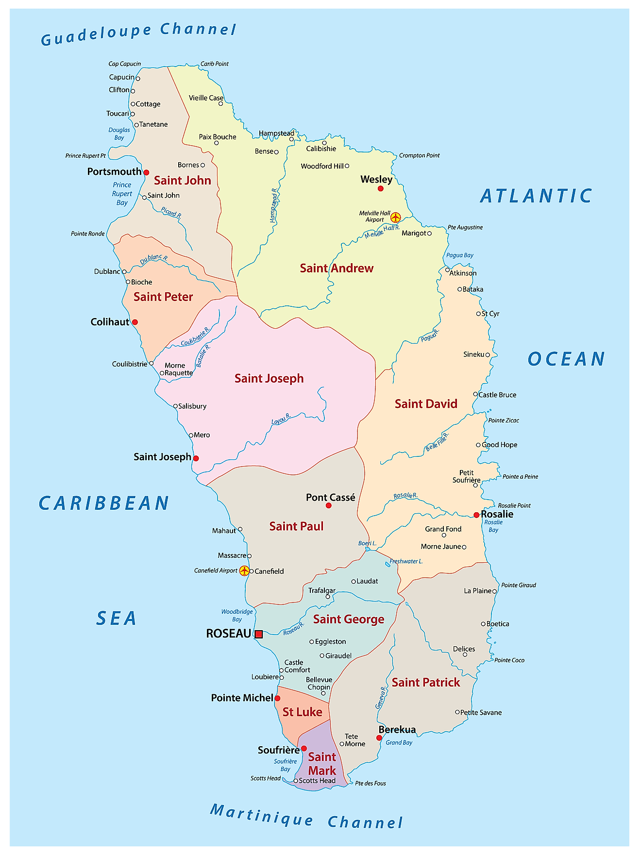 Bản đồ Giáo xứ Dominica