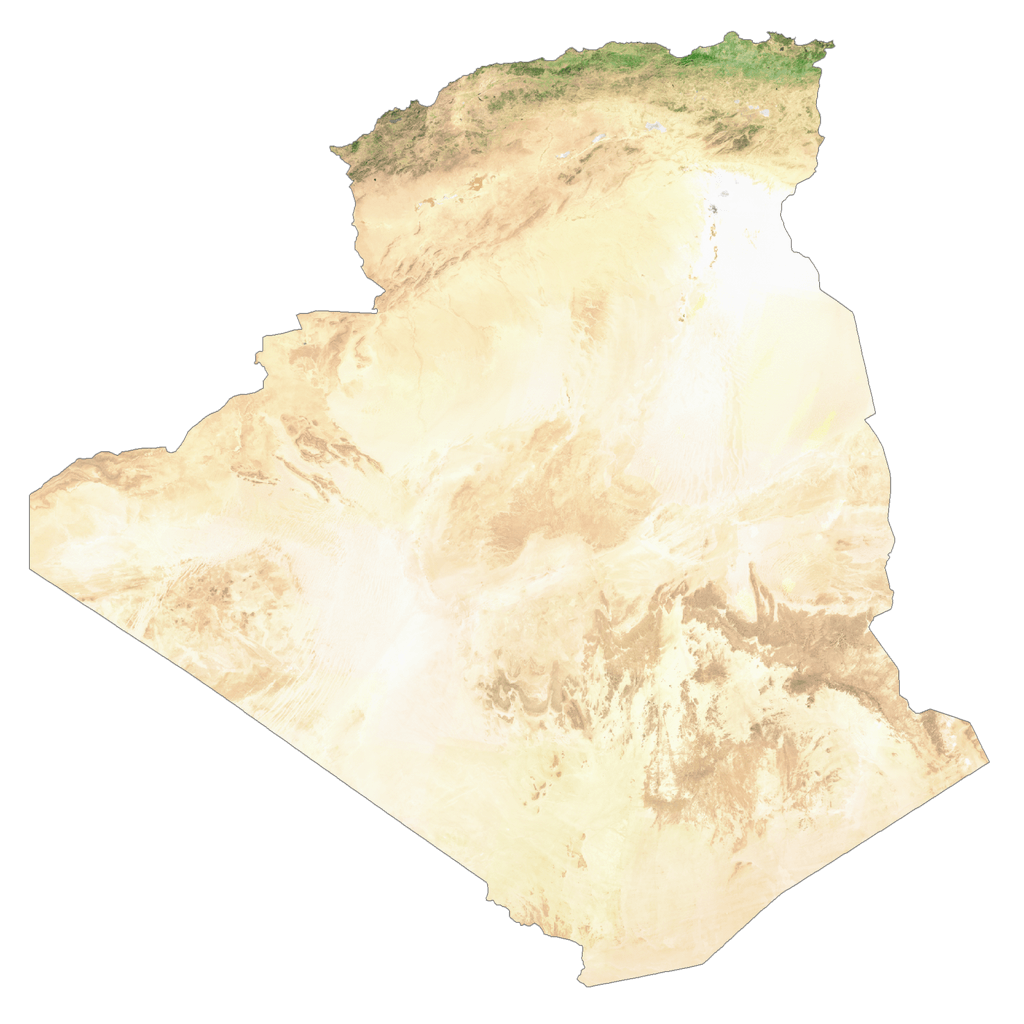 Bản đồ vệ tinh Algérie