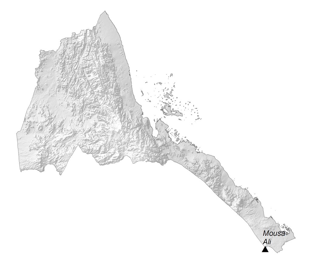 Bản đồ độ cao Eritrea