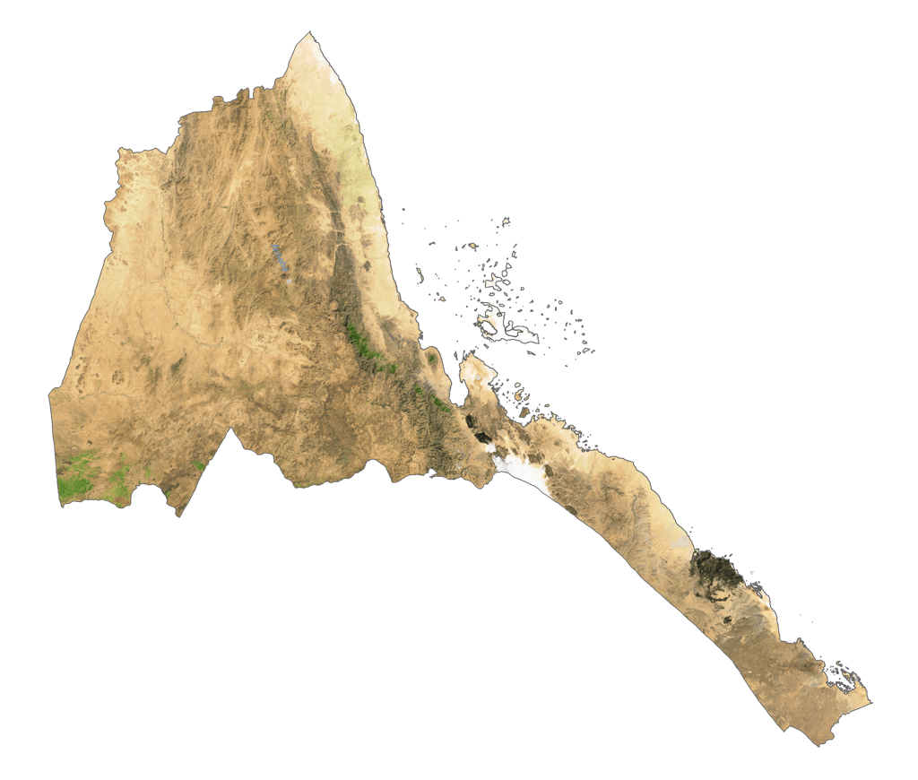 Bản đồ vệ tinh Eritrea