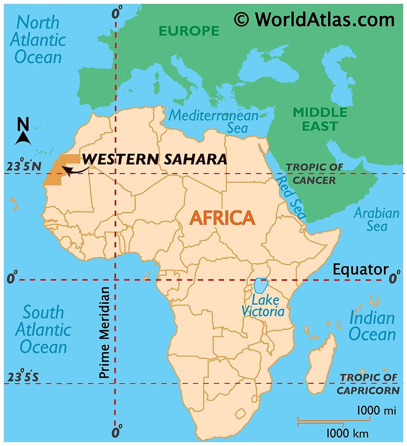 Tây Sahara ở đâu?