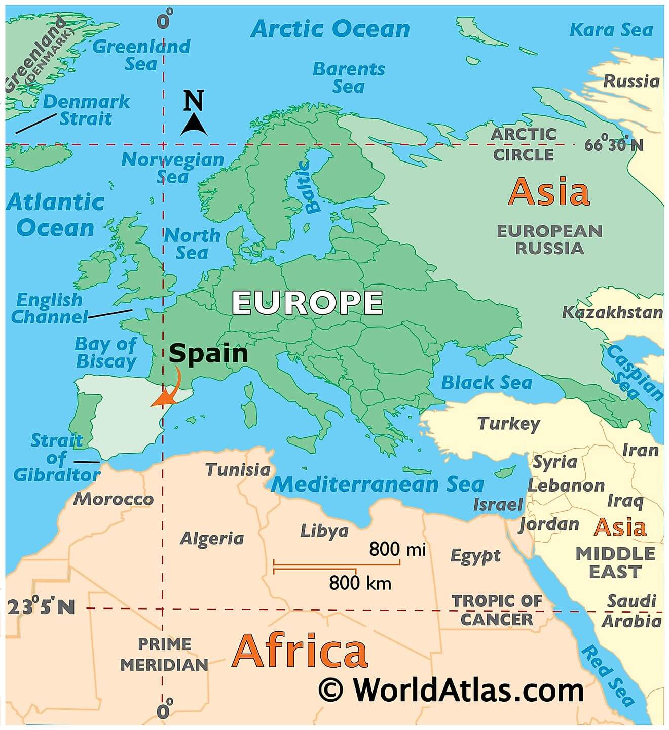 Tây Ban Nha ở đâu?