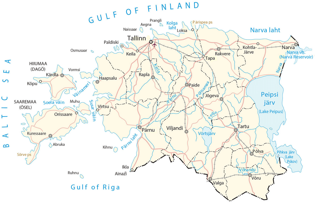 Bản đồ Estonia
