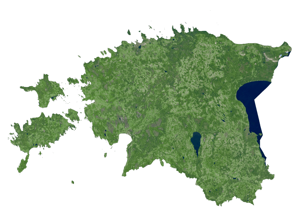 Estonia Bản đồ vệ tinh
