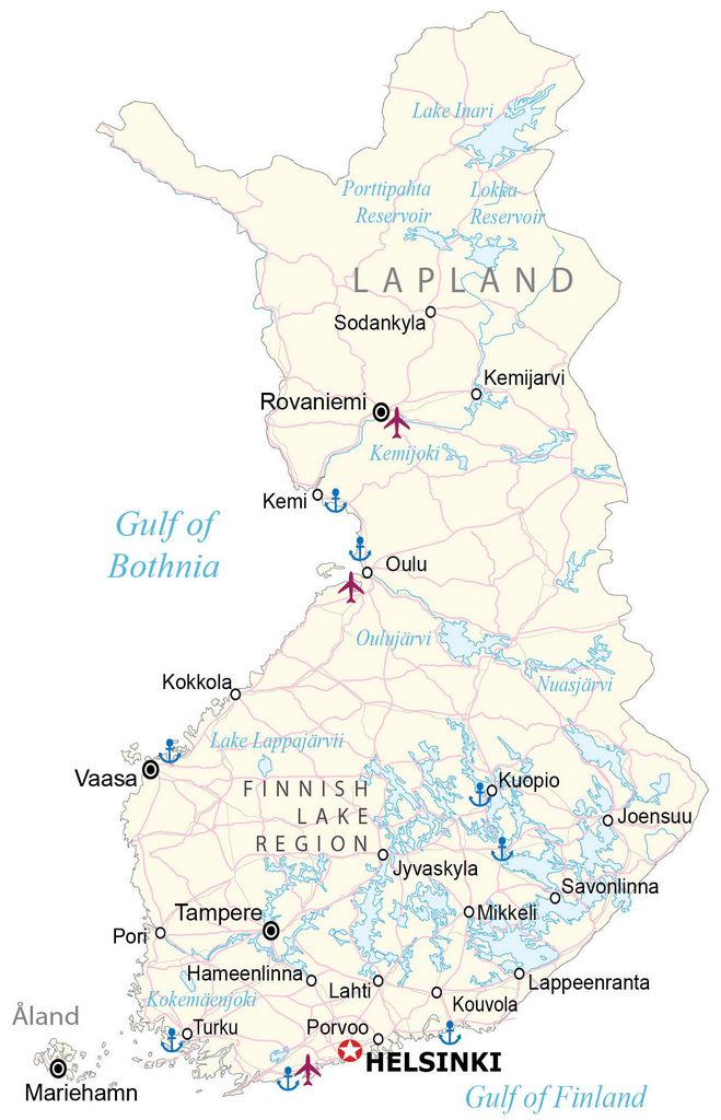 Bản đồ Phần Lan