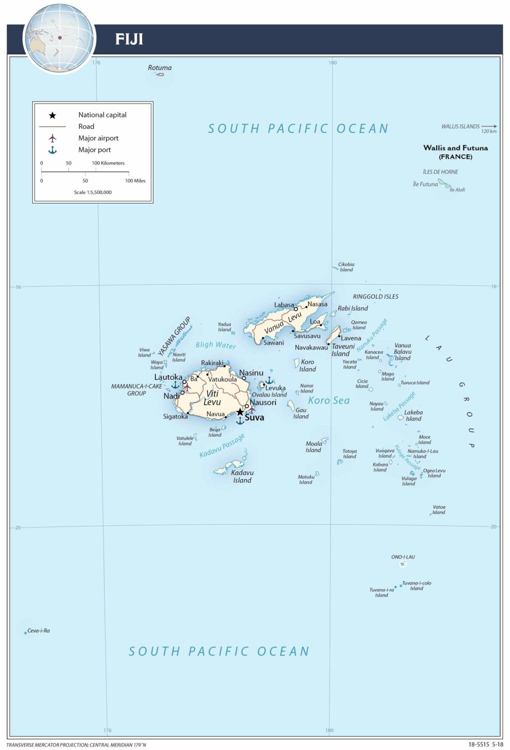 Bản đồ giao thông Fiji