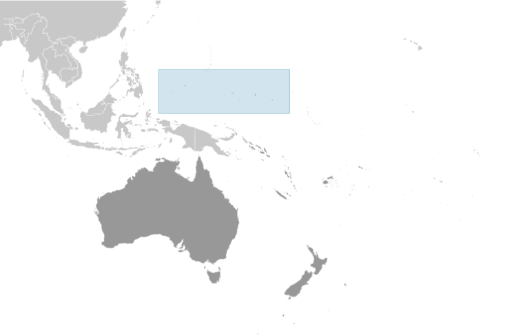 Bản đồ vị trí Micronesia