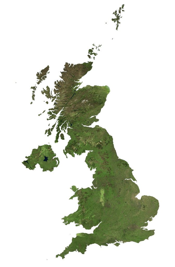 Vương quốc Anh Bản đồ vệ tinh