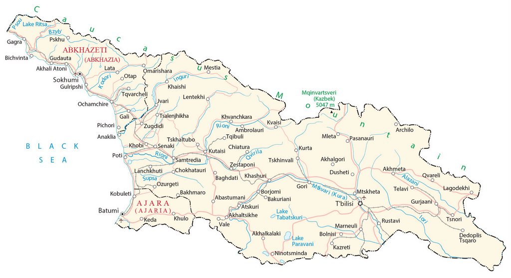 Bản đồ Gruzia