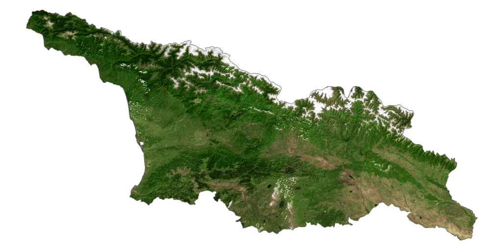 Bản đồ vệ tinh Gruzia