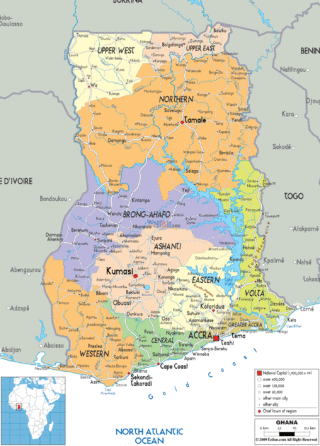 Map of Ghana