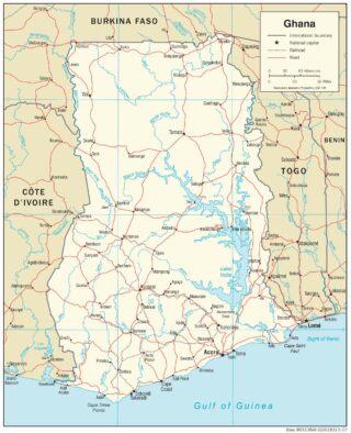 Map of Ghana