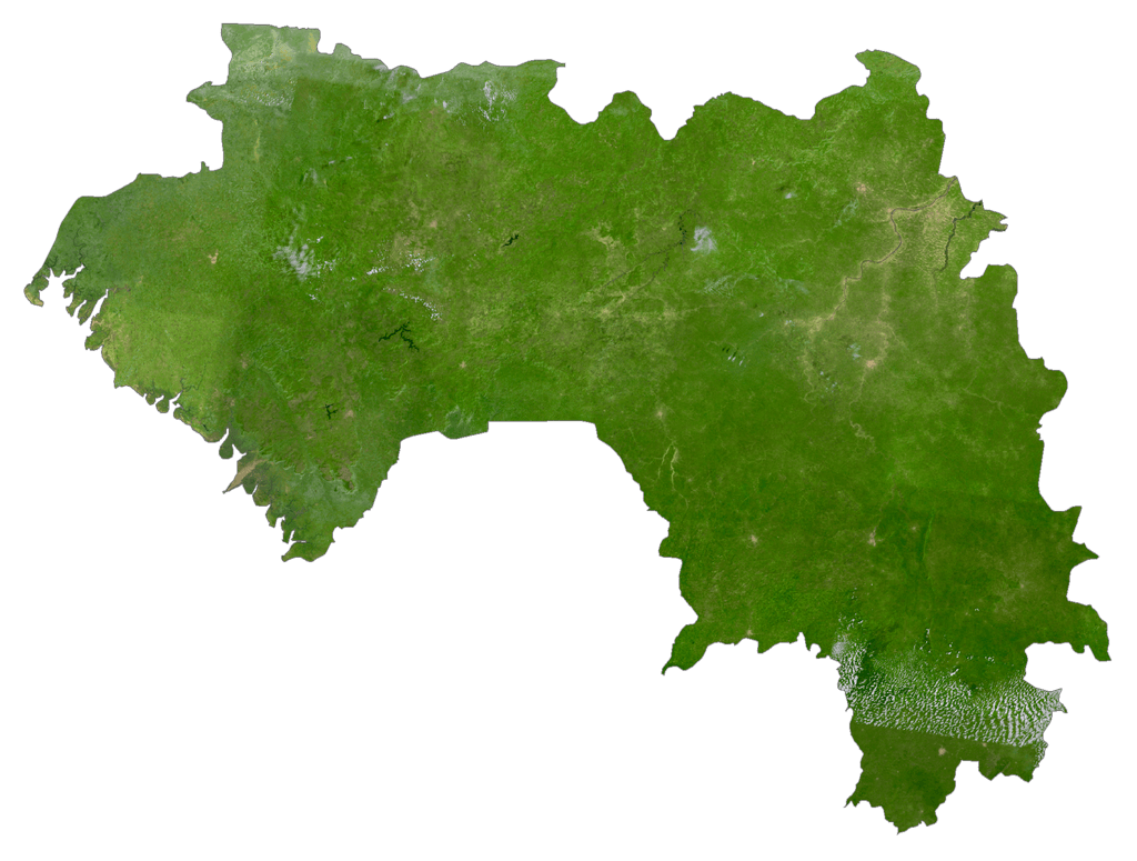Bản đồ vệ tinh Guinée