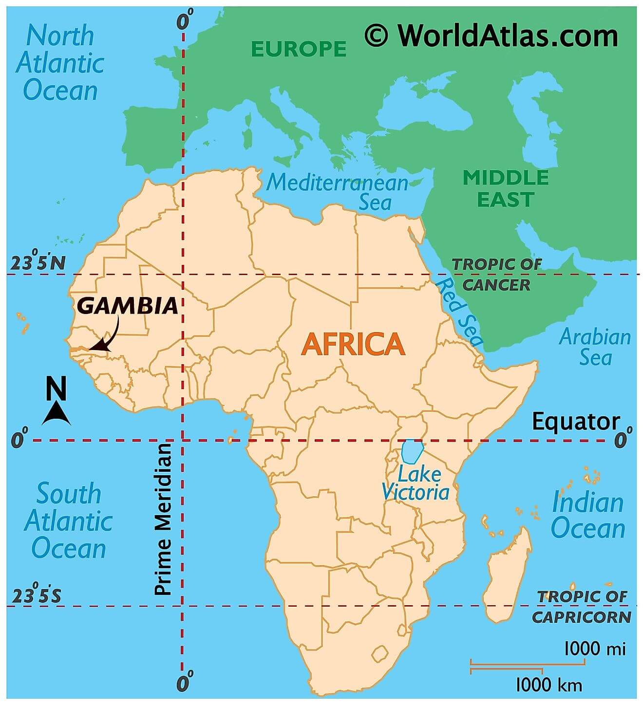 Gambia ở đâu?