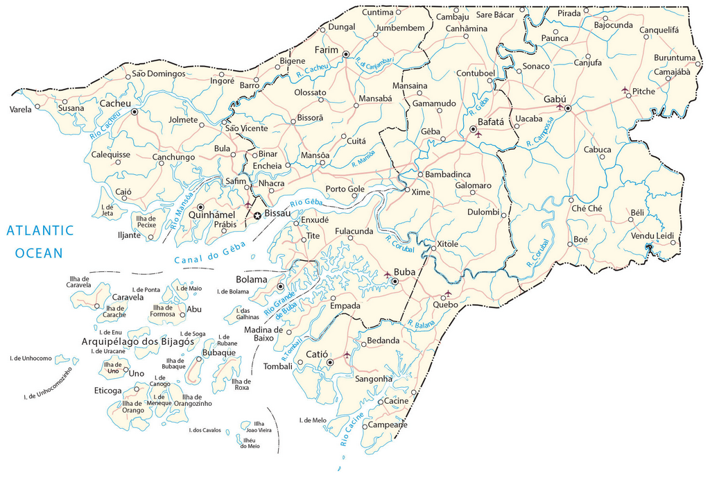 Bản đồ Guiné Bissau
