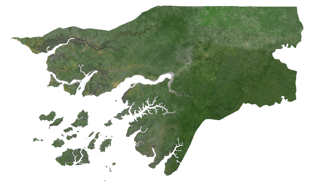 Bản đồ vệ tinh Guinea-Bissau