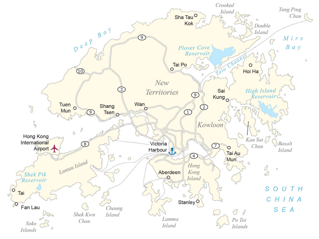 Bản đồ Hồng Kông