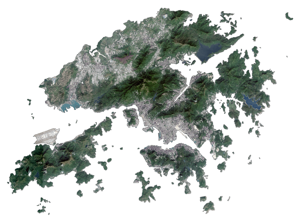 Bản đồ vệ tinh Hồng Kông
