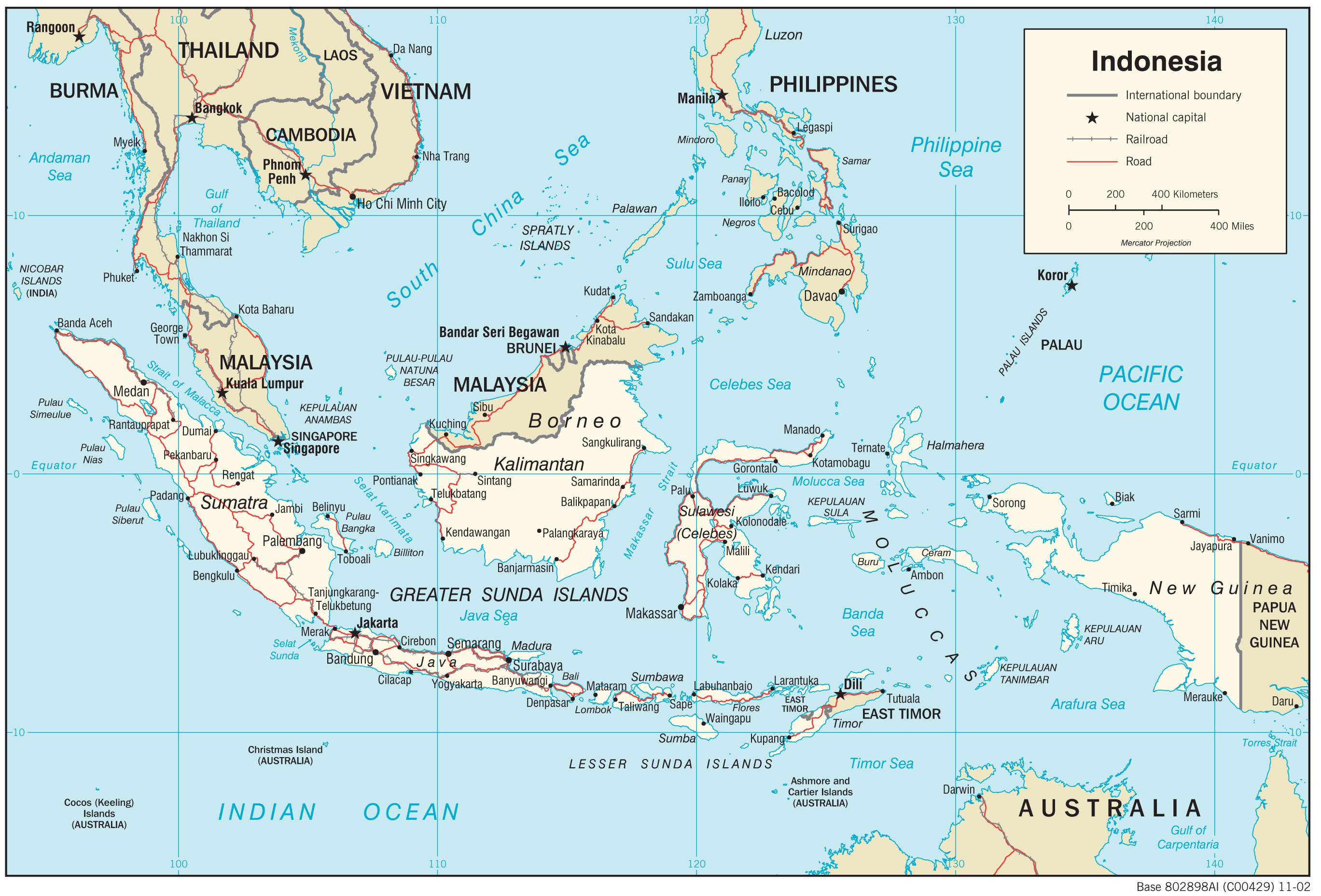 Bản đồ Indonesia - Địa Ốc Thông Thái