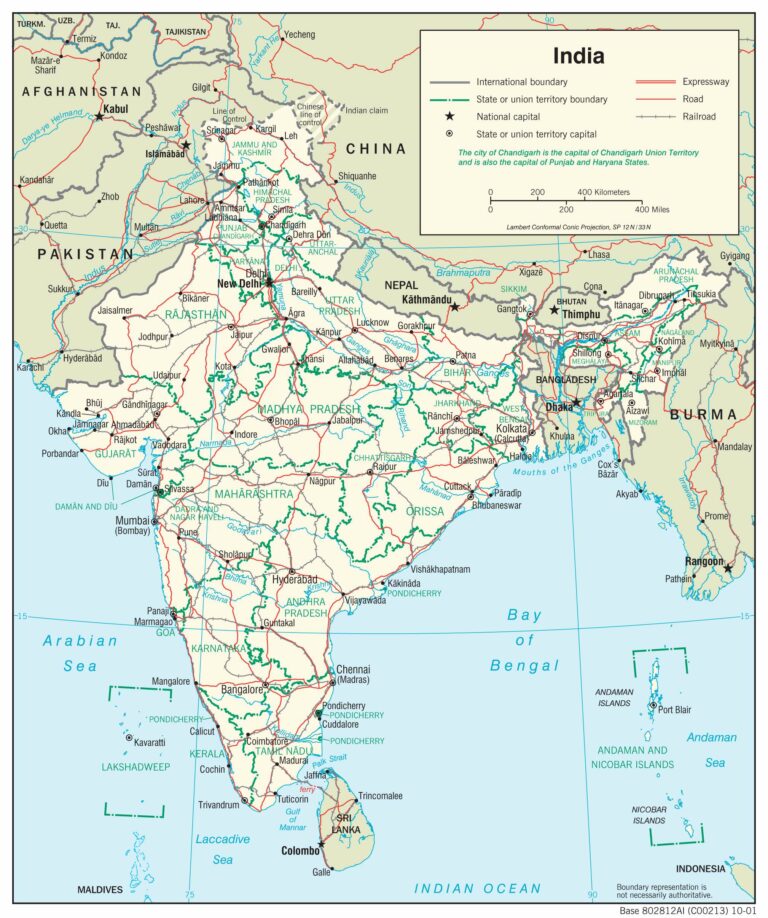 Bản đồ giao thông Ấn Độ