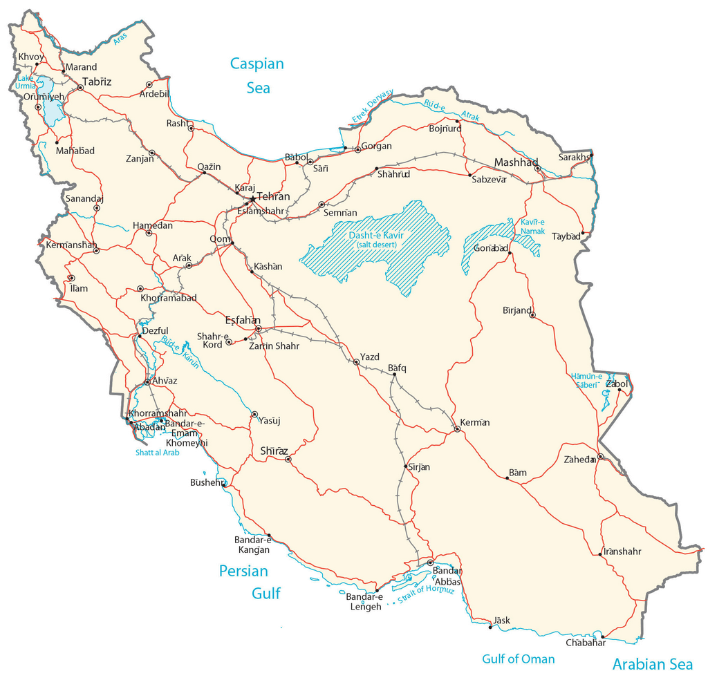Bản đồ Iran