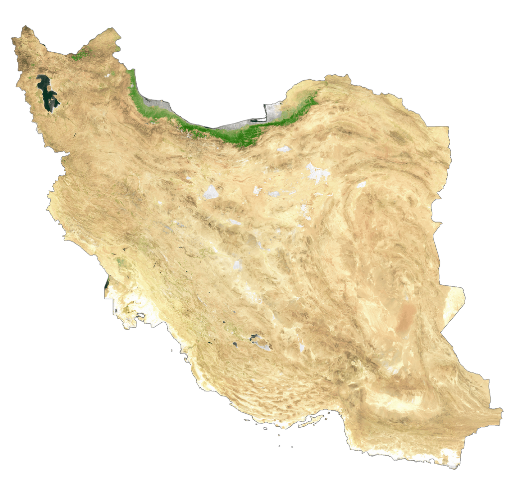 Bản đồ vệ tinh Iran