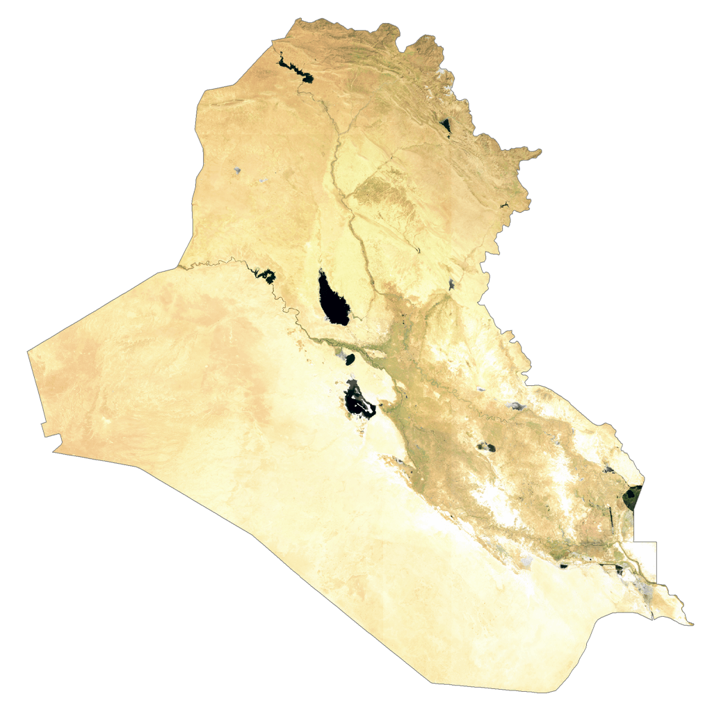 Bản đồ vệ tinh Iraq