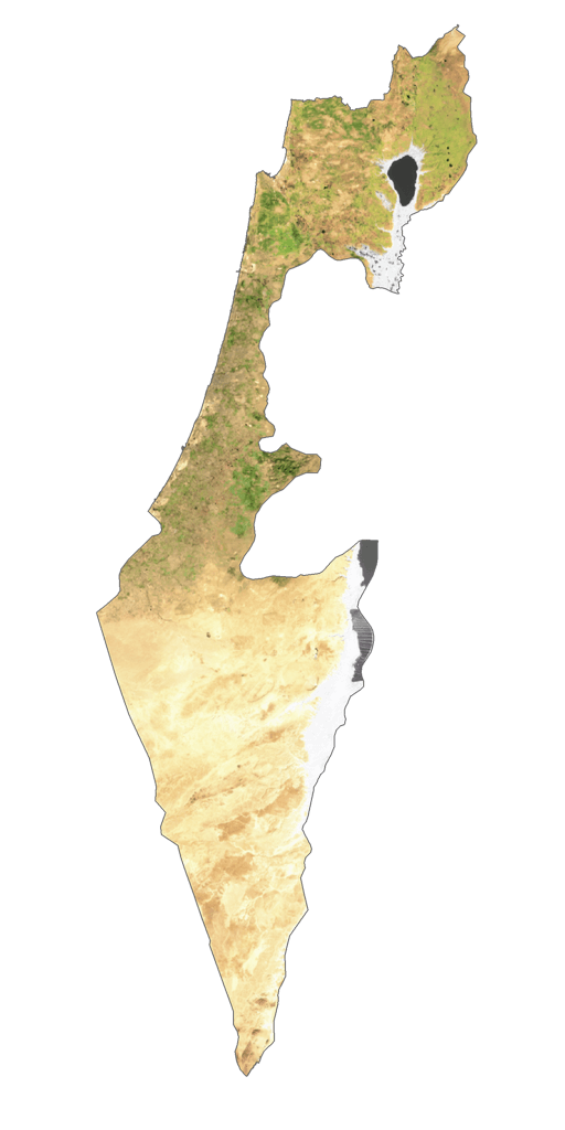 Isreal Satellite Map
