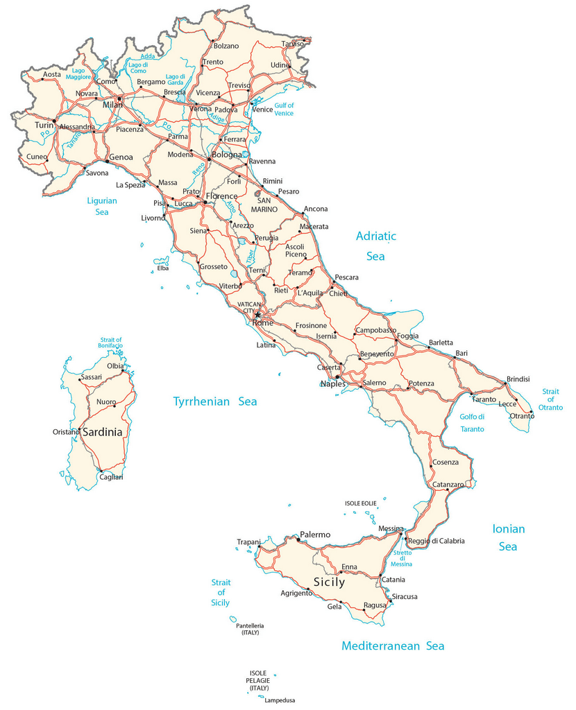 Ý Bản đồ
