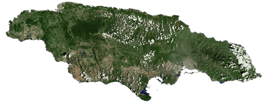 Bản đồ vệ tinh Jamaica
