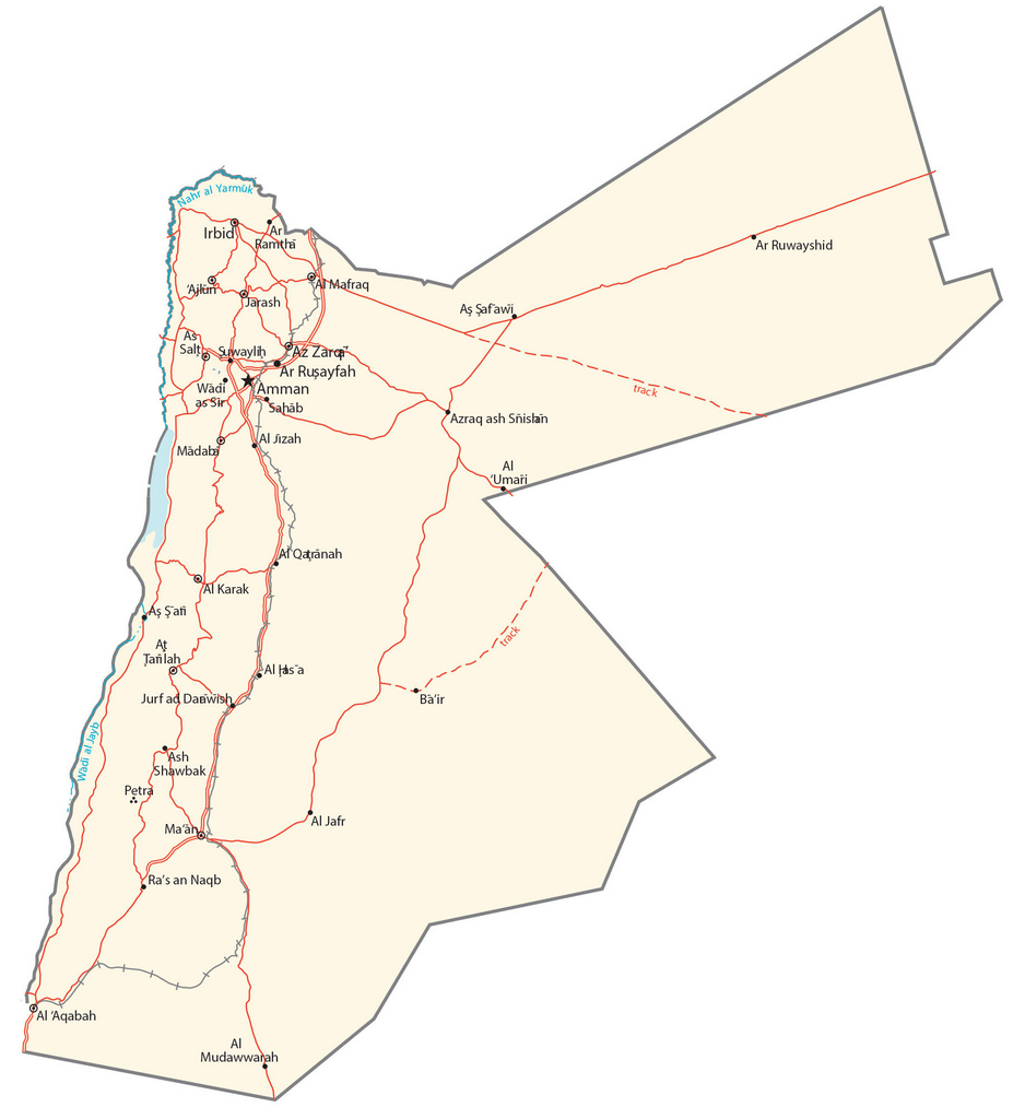 Bản đồ Jordan