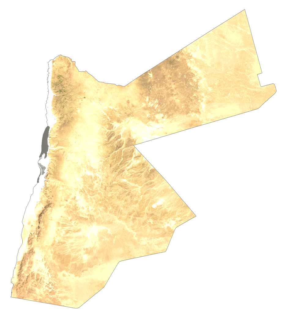 Jordan Bản đồ vệ tinh