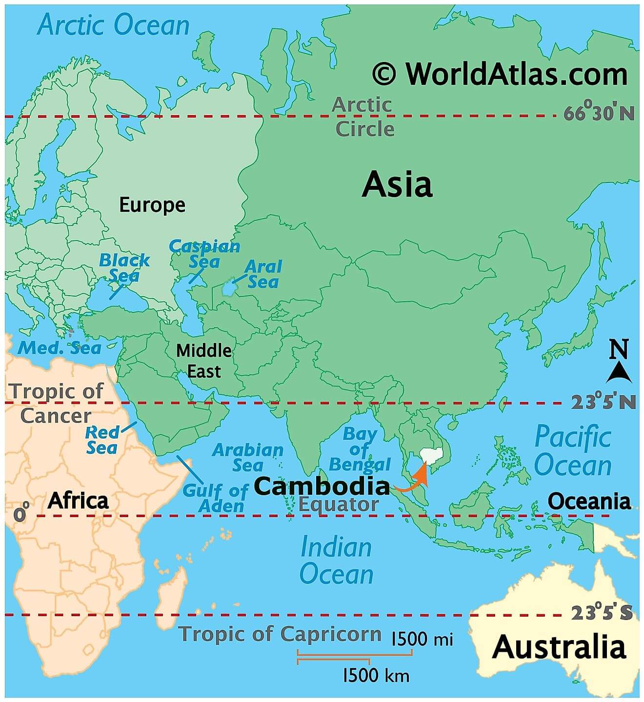 Campuchia ở đâu?