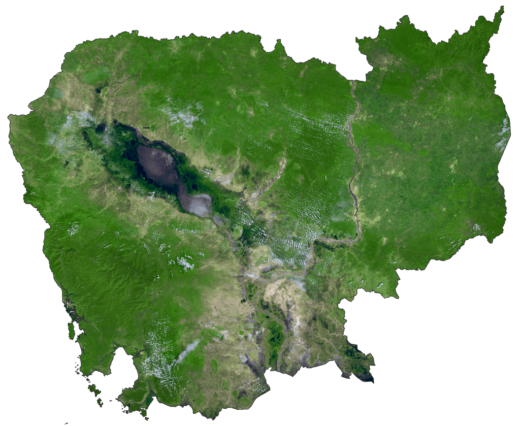 Campuchia Bản đồ vệ tinh