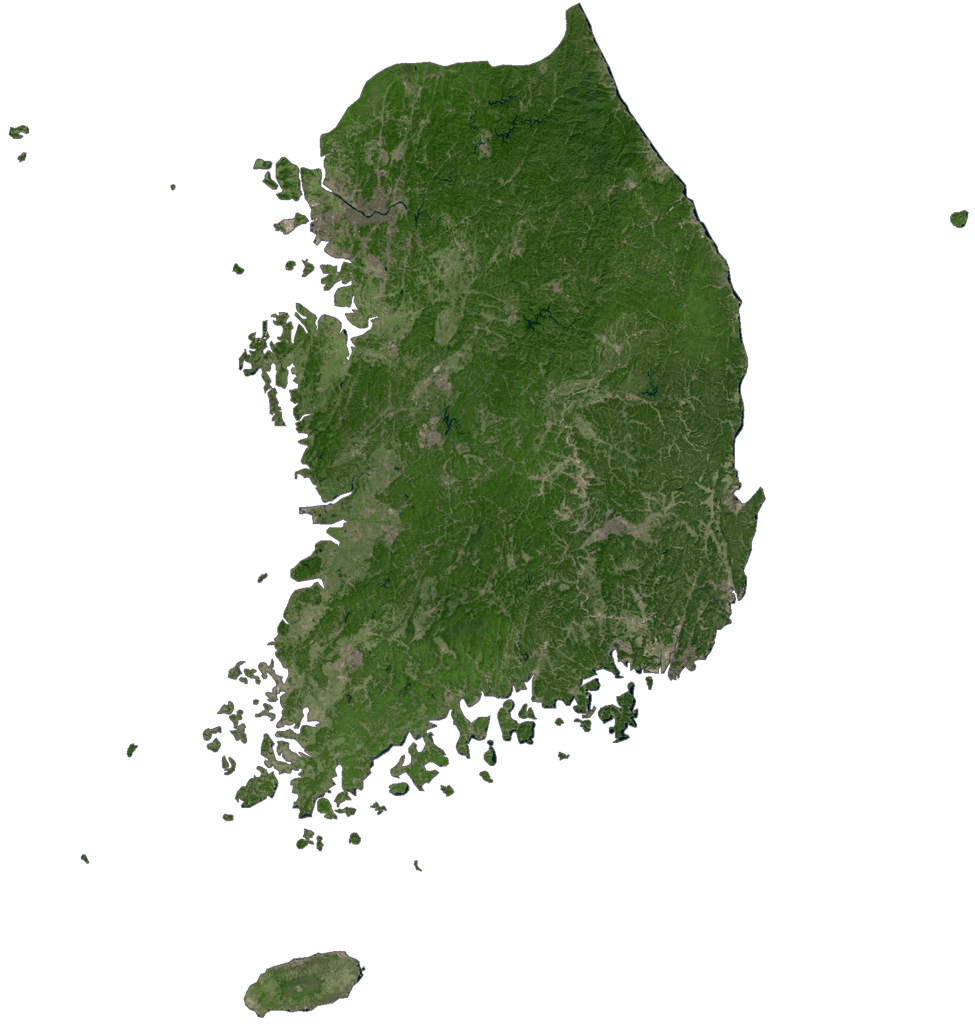 Hàn Quốc Bản đồ vệ tinh
