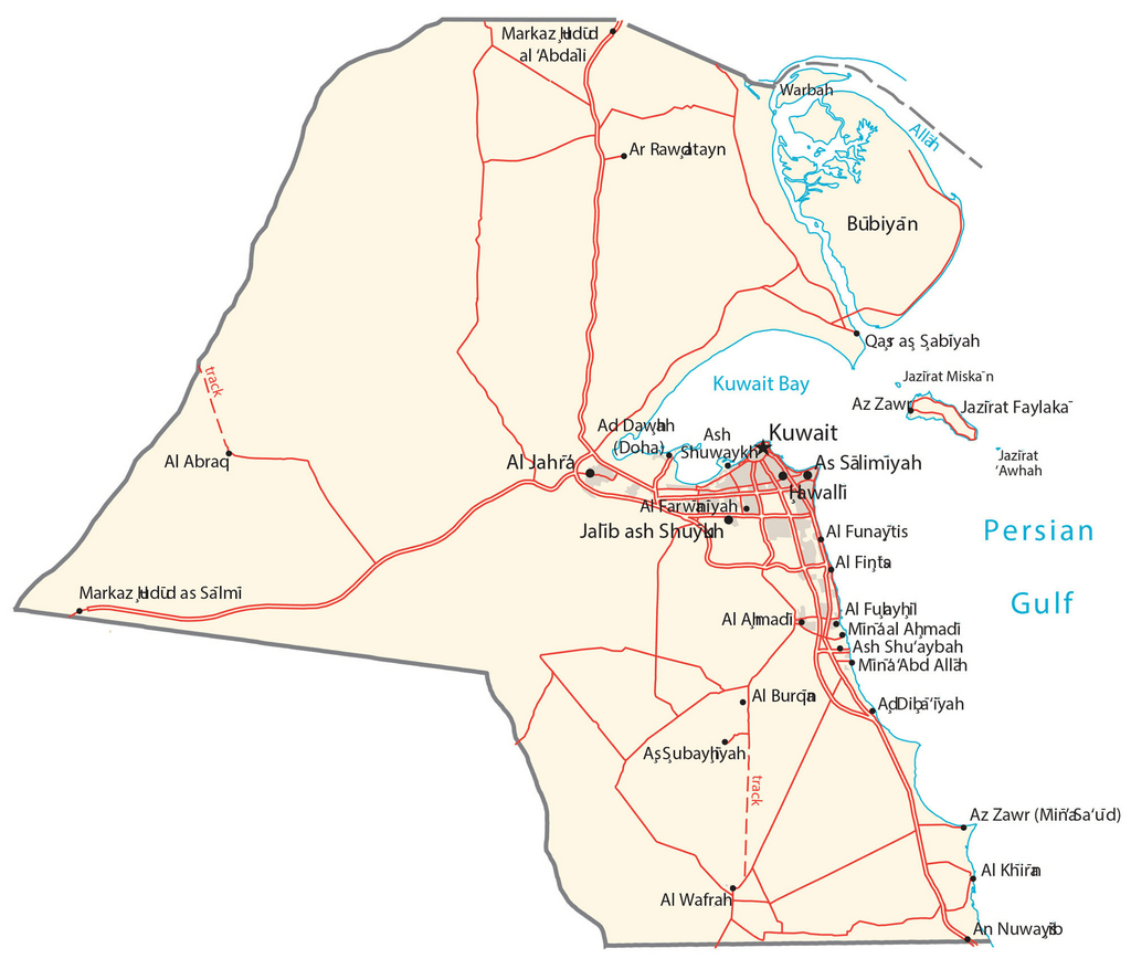 Bản đồ Cô-oét