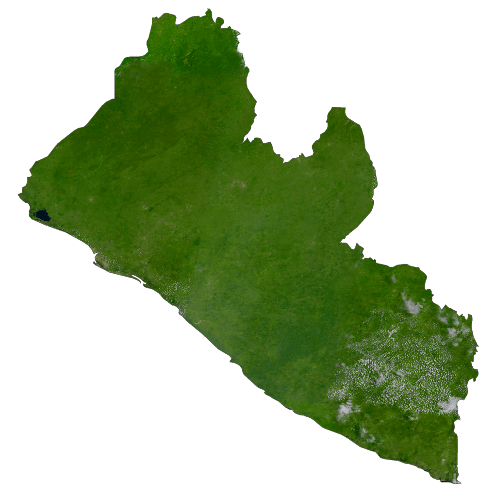 Bản đồ vệ tinh Liberia