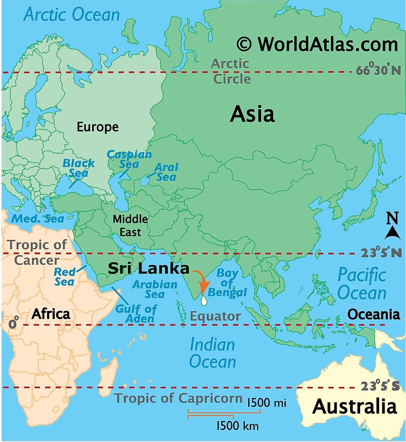 Sri Lanka ở đâu?