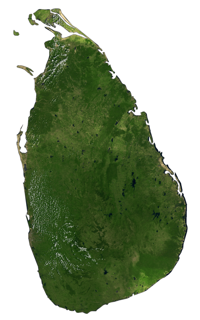 Sri Lanka Bản đồ vệ tinh