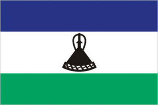 Quốc kỳ Lesotho class=