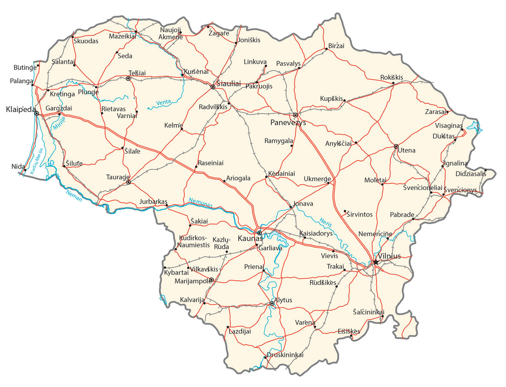 Bản đồ Litva