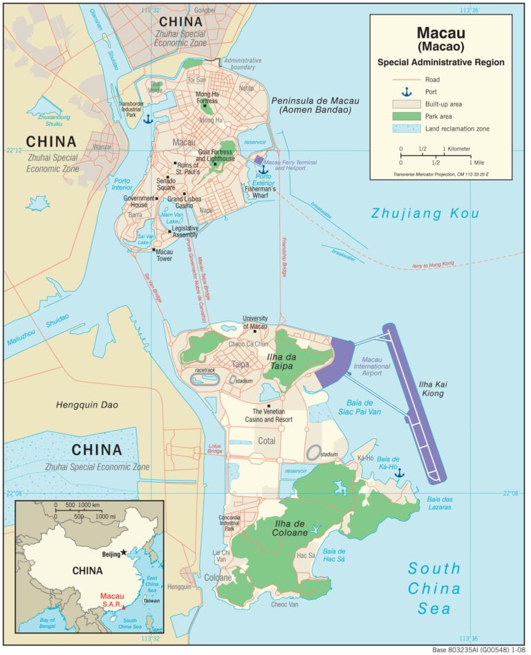 Bản đồ giao thông Macao