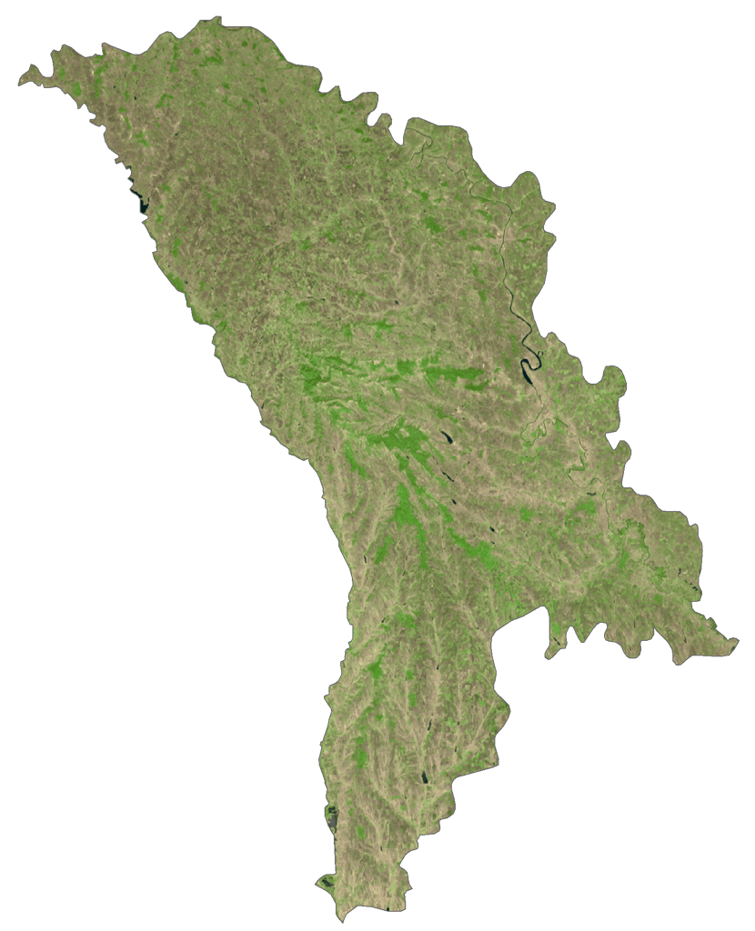 Bản đồ vệ tinh Moldova