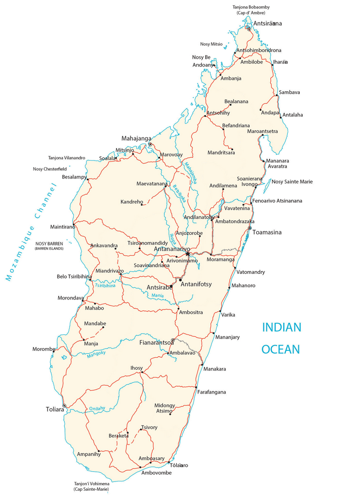 Bản đồ Madagascar