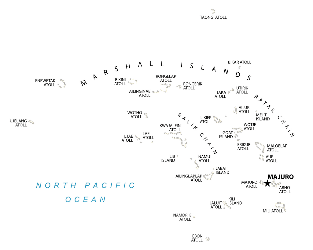 Bản đồ quần đảo Marshall